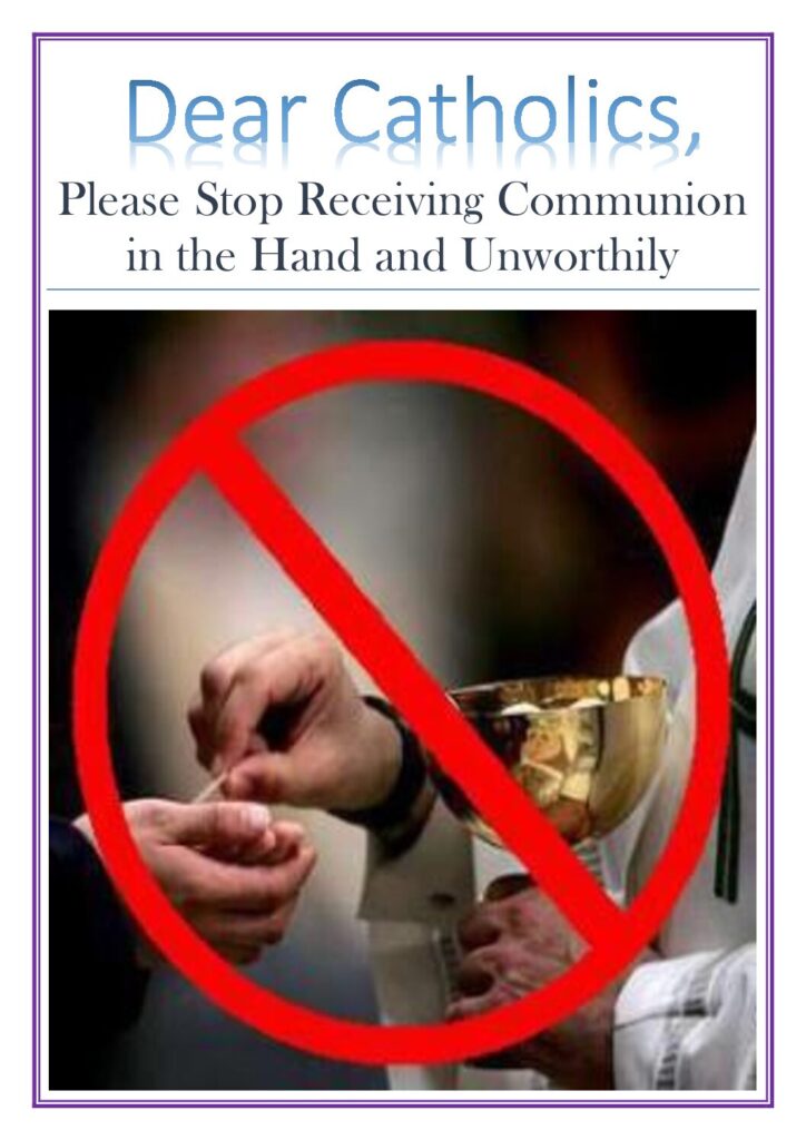 Stop Communion in the hand – A Must Read – Copy